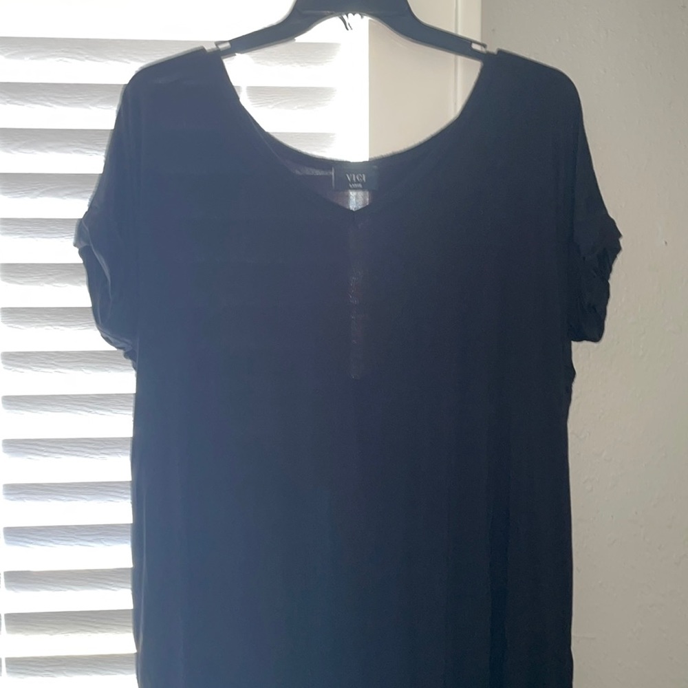Simple Long Black Dress Vici